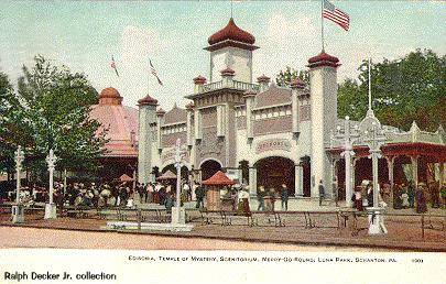 Entrance of Luna Park Scranton, PA